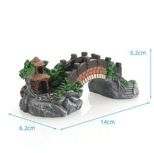 JOYPET Sztuczna dekoracja akwarium 14*6,2*5,2 cm