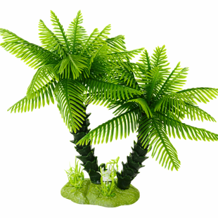 JOYPET Sztuczna roślina akwariowa czarno-zielona 22 cm