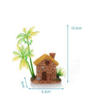 JOYPET Sztuczna dekoracja akwarium Ż&oacute;łto-zielona 6,2*4*10,5 cm