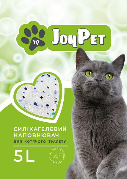 Наповнювач для котів JOYPET силікагелевий для котячого туалету 5л JPSG50 фото