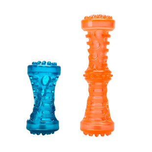 Zabawka TM JoyPet dla ps&oacute;w mała przezroczysta pałeczka z piszczałką 12,5&times;5,8 cm
